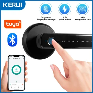 Tuya Smart Fingerprint Door Lock Electronic Door