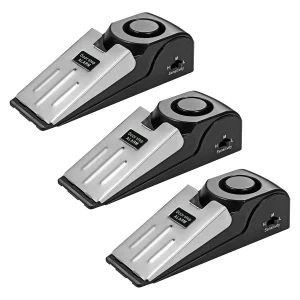 3pcs Door 3 Levels Sensitivity Door Wedge Alarm Door Stopper
