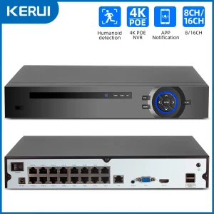 4K POE NVR H.265 NVR HDD Video Recorder with Security CCTV Surveillance