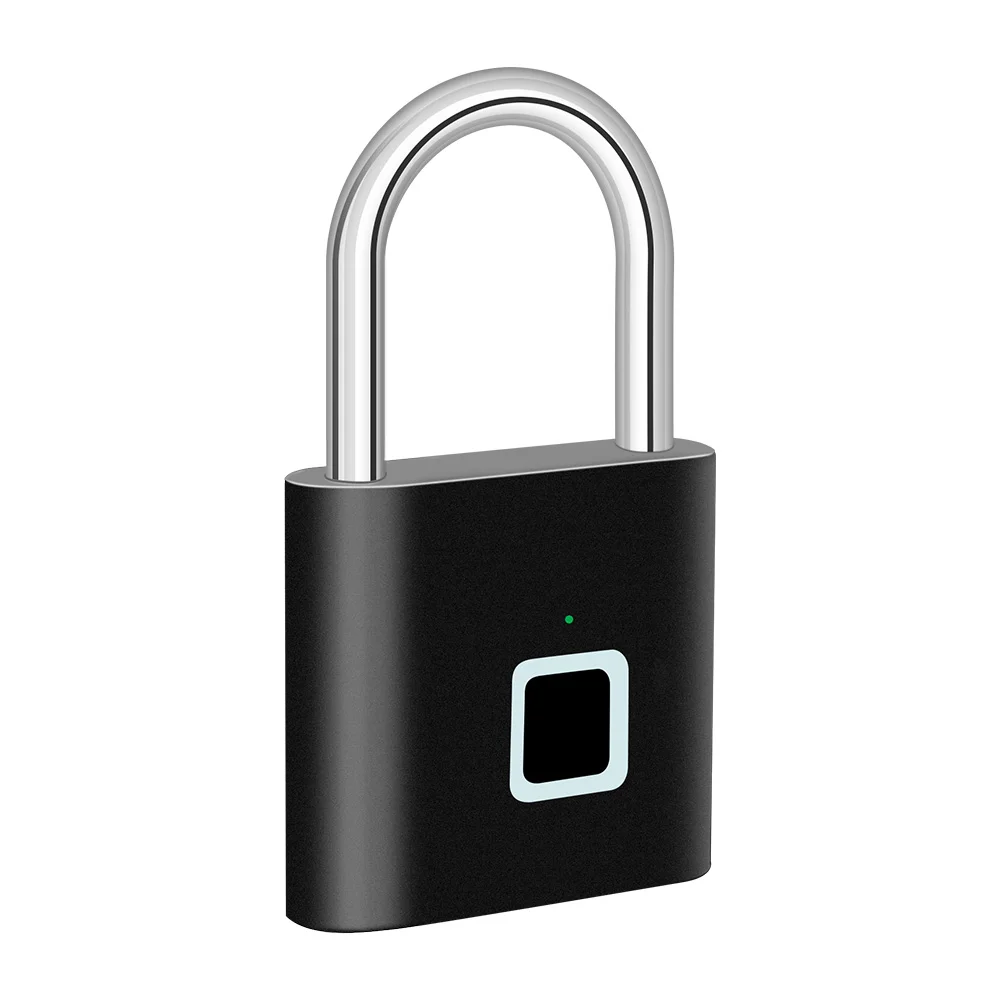 Smart Door Fingerprint Padlock USB Rechargeable Mini Size Finger Touch Lock - Image 10