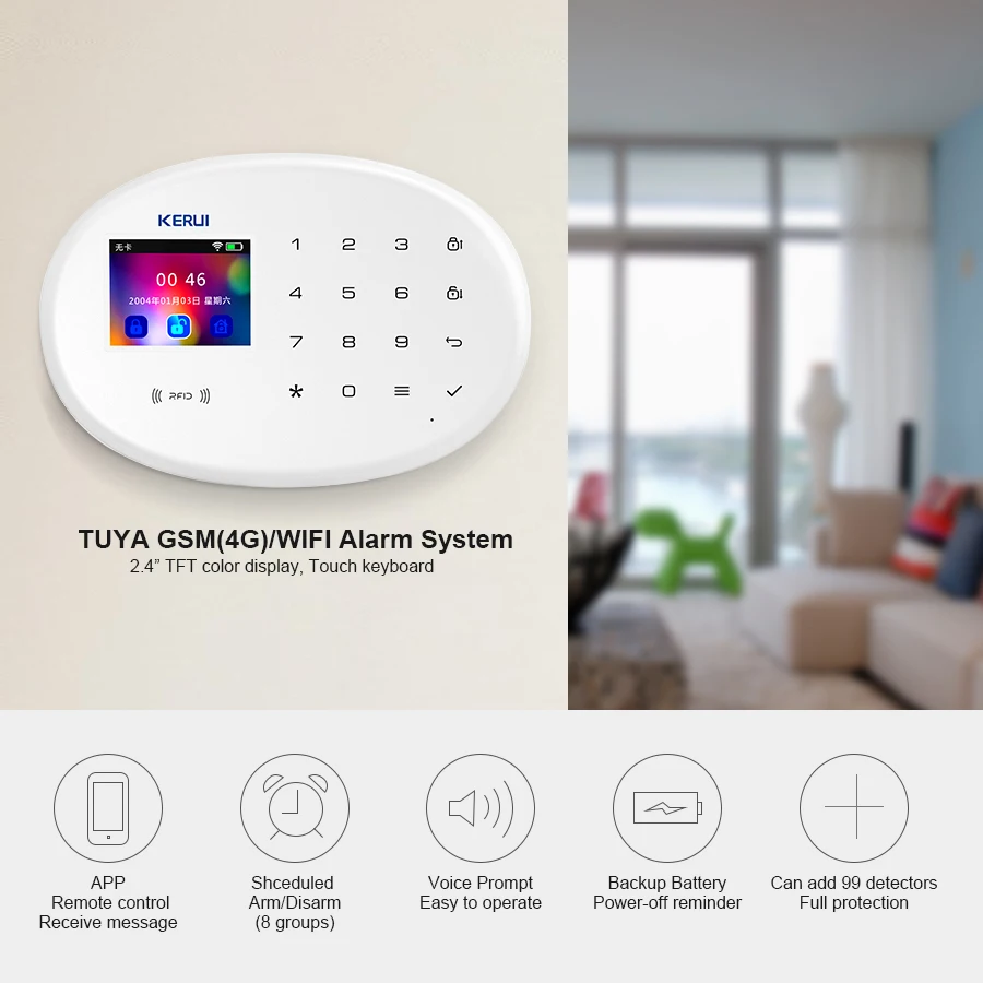 Main Unit GSM WIFI Alarm Home Alarm System Kit - Image 2