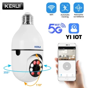 IP Camera 5G/2.4G WiFi Surveillance Camera Color Night Vision Automatic Human Tracker